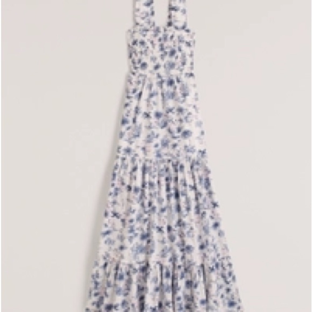 A&F Smocked Bodice Easy Maxi Dress